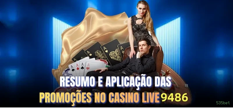 Imagem promocional do cassino online da 535bet mostrando jogos ao vivo